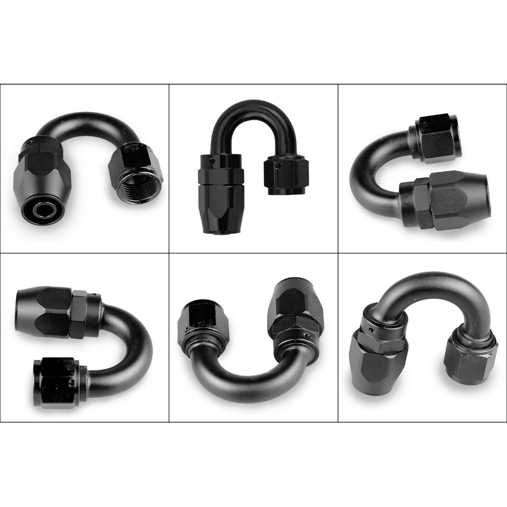 หัวฟิตติ้งAN3 PTFE หัวฟิตติ้งเบรค หัวฟิตติ้งสายปั้มคลัทช์ สายถักเลี้ยงแกน Fitting  90 180 AN3 PTFE ส