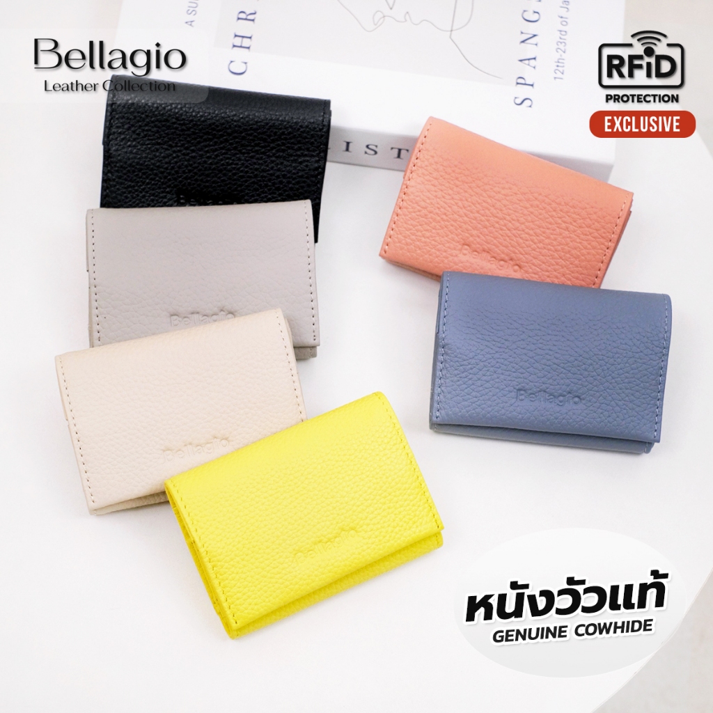 Bellagio รุ่น Julia Mini Wallet กระเป๋าสตางค์หนังวัวแท้ ใบเล็กน่ารัก พกพาสะดวก (New 2025)