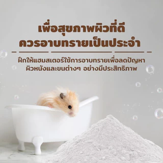 Winky Wink x Petcho ทรายอาบน้ำ​หนูแฮม​เตอร์ ทรายรองกรงหนู 0.01mmเม็ดทรายละเอียด ทำความสะอาดล้ำลึก ขจัดกลิ่น หนู แกสบี้