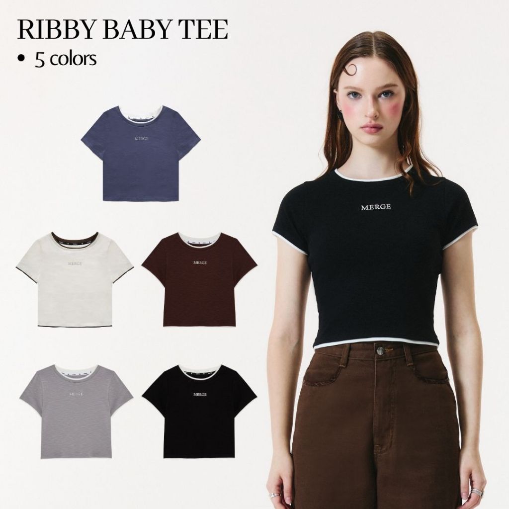 Merge Official - Ribby Baby Tee (พร้อมส่ง)