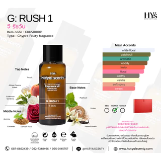 หัวเชื้อน้ำหอม กลิ่น G:RUSH 1 จี รัชวัน (กุชชี่)