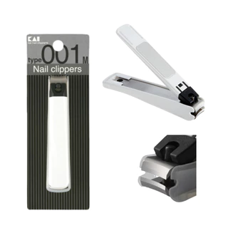 New! กรรไกรตัดเล็บ KAI Nail Clippers Type Black&White - 001 แบบใบมีดตรง น้ําหนักเบา ไม่กระเด็น อุปกรณ์ตัดเล็บ จากญี่ปุ่น