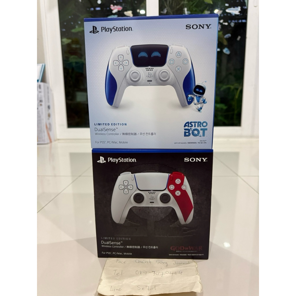 พร้อมจัดส่ง dualsense ps5 god of war & astro bot มือ 1 ศูนย์ไทย พร้อมใบเสร็จ