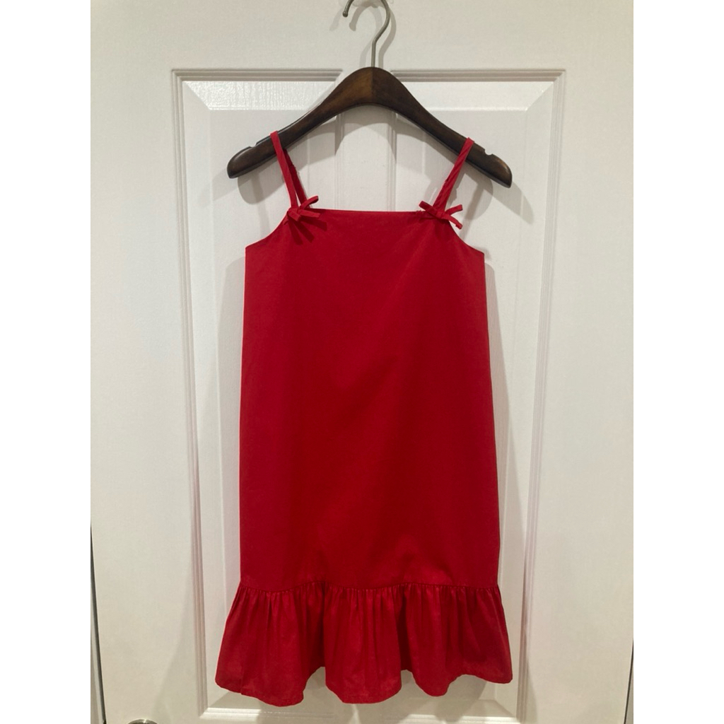 🐥ชุดเดรสเด็กผู้หญิงAllZสีเเดง❤️น่ารักสดใสsize10-11ปีสูง140cm.(❣️มือสอง)สภาพดีมากค่าา🍉