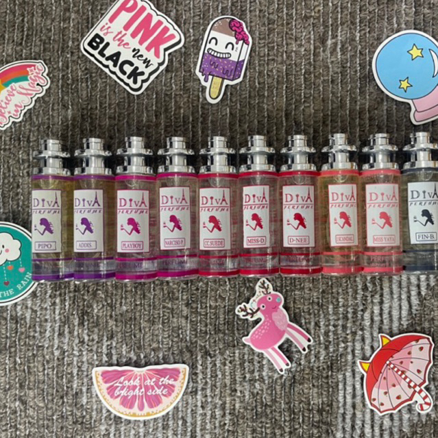 ส่งฟรี น้ำหอม ดีว่า diva ขนาด35ml พร้อมส่ง 100 กลิ่น