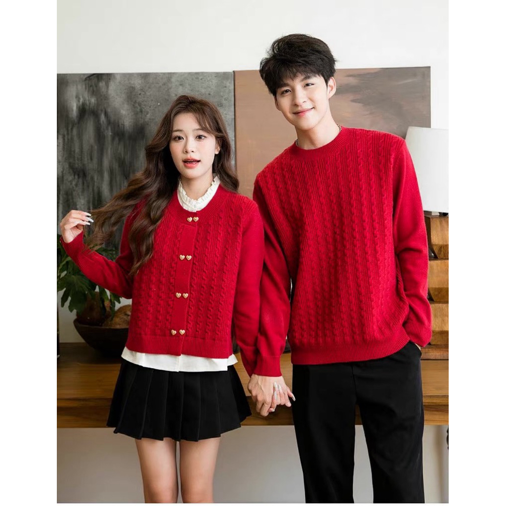 Cozy Couple's Knit Sweater - Perfect for Christmas | Matching Winter Outfit