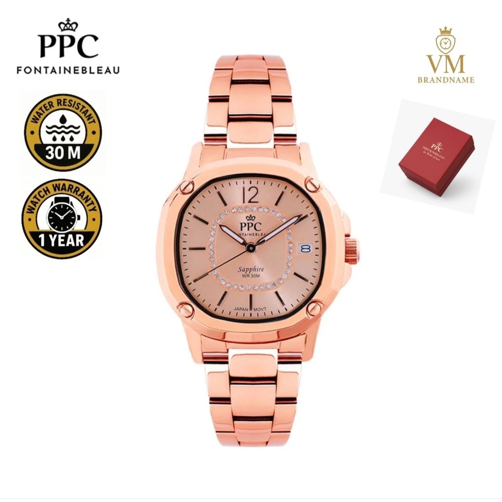 นาฬิกา PARIS POLO CLUB รุ่น PPC-EG09 สำหรับผู้หญิง ของแท้ 100% กันน้ำ 30 เมตร รับประกันศูนย์ 1 ปี