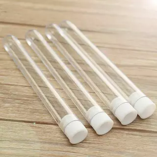 หลอดใส่โรล หลอดบรรจุภัณฑ์ ขนาด13x100mm 100ชิ้น Tube Joint Holder หลอดใส่โรลพันสำเร็จ Plastic Tube
