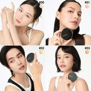 JOVINA คุชชั่นดำ New Packaging Glamorous Skin Longwear Cushion คุชชั่นดำ โจวีน่า สูตรผิว Semi-Glow SPF50+ PA+++