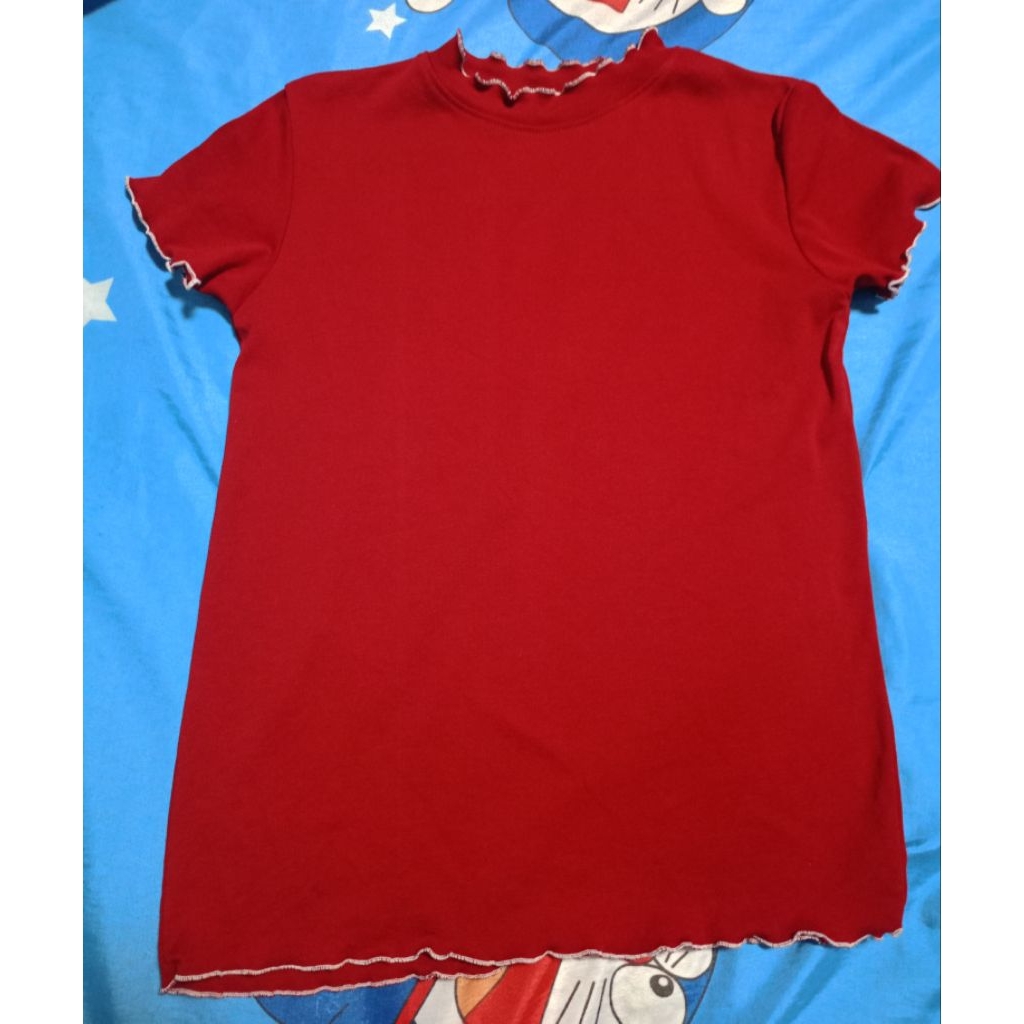 เสื้อสีแดง ผ้ายืด 🌹🌹N-Shop