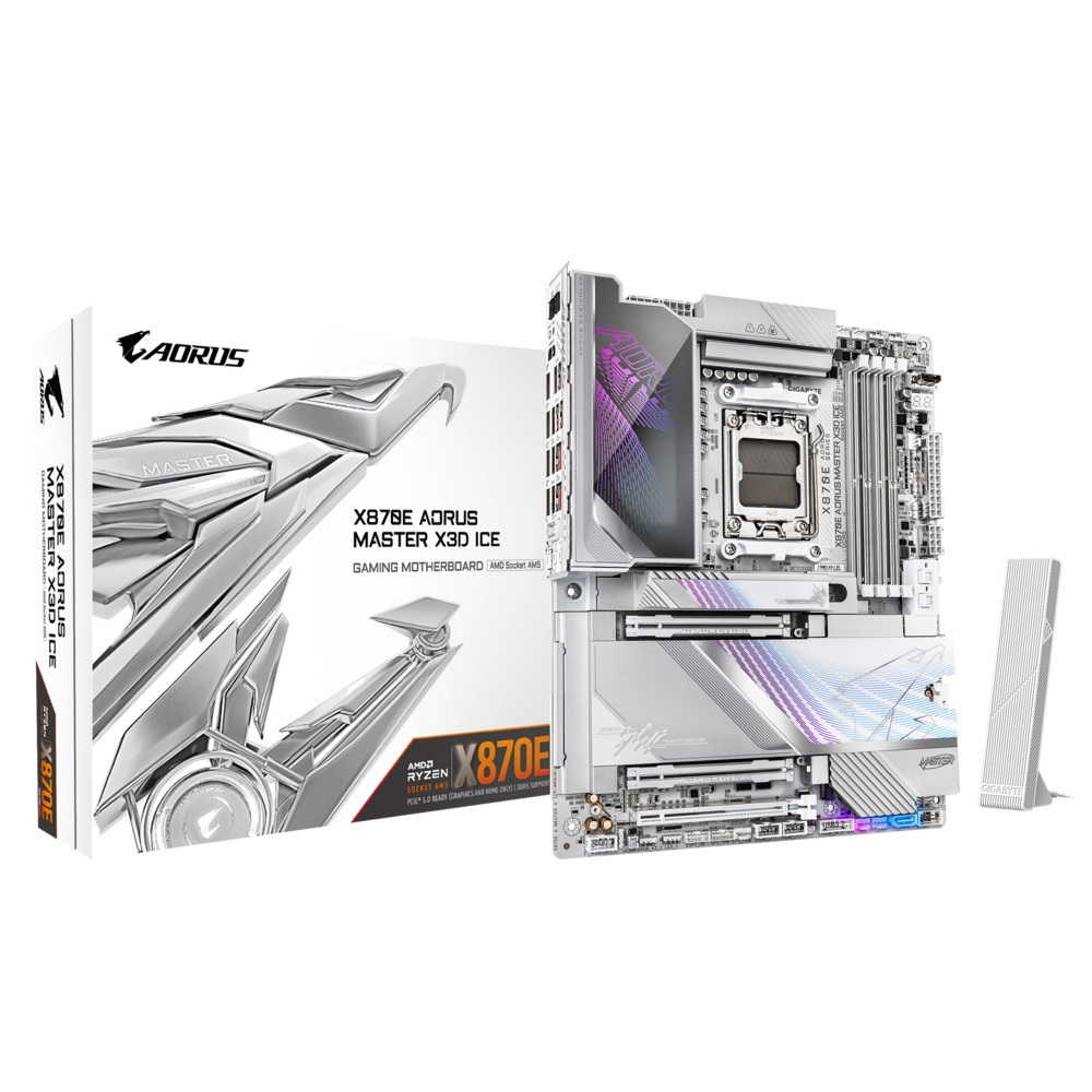 GIGABYTE X870E AORUS MASTER X3D ICE AMD AM5 Motherboard เมนบอร์ด