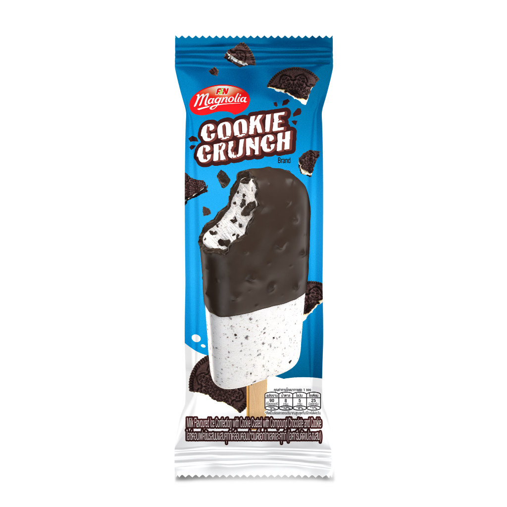 [จัดส่ง กทม.ปริมณฑล]  แมกโนเลีย ไอศกรีม คุกกี้ ครั้นช์ 42 กรัม (ยกลัง 36 ชิ้น) - รูปที่ 2