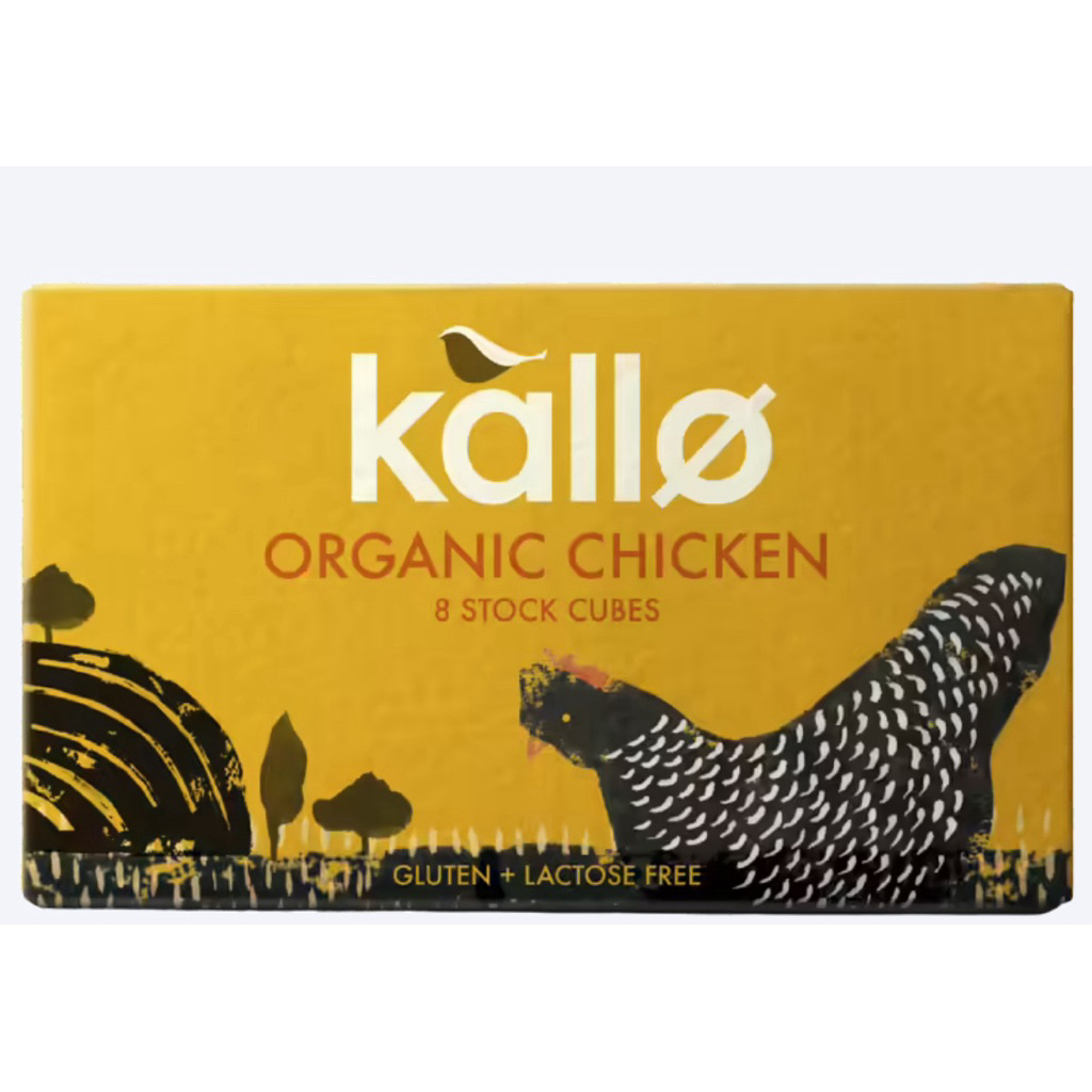 Kallo Organic Chicken Cubes 66g/Vegetable Stock Cube66g/Low Salt Vegetable Cube 130g