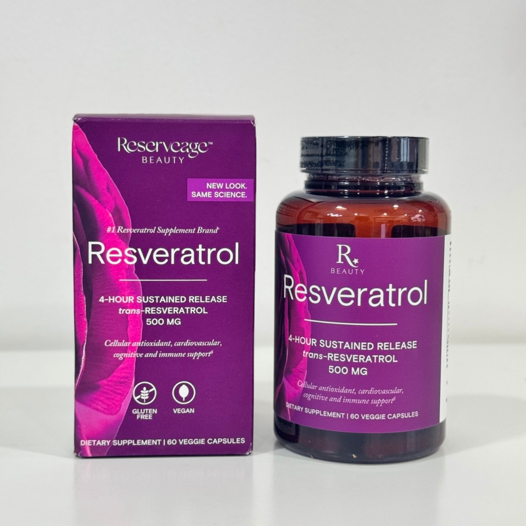 Reserveage Resveratrol, 500 mg, 60 แคปซูล