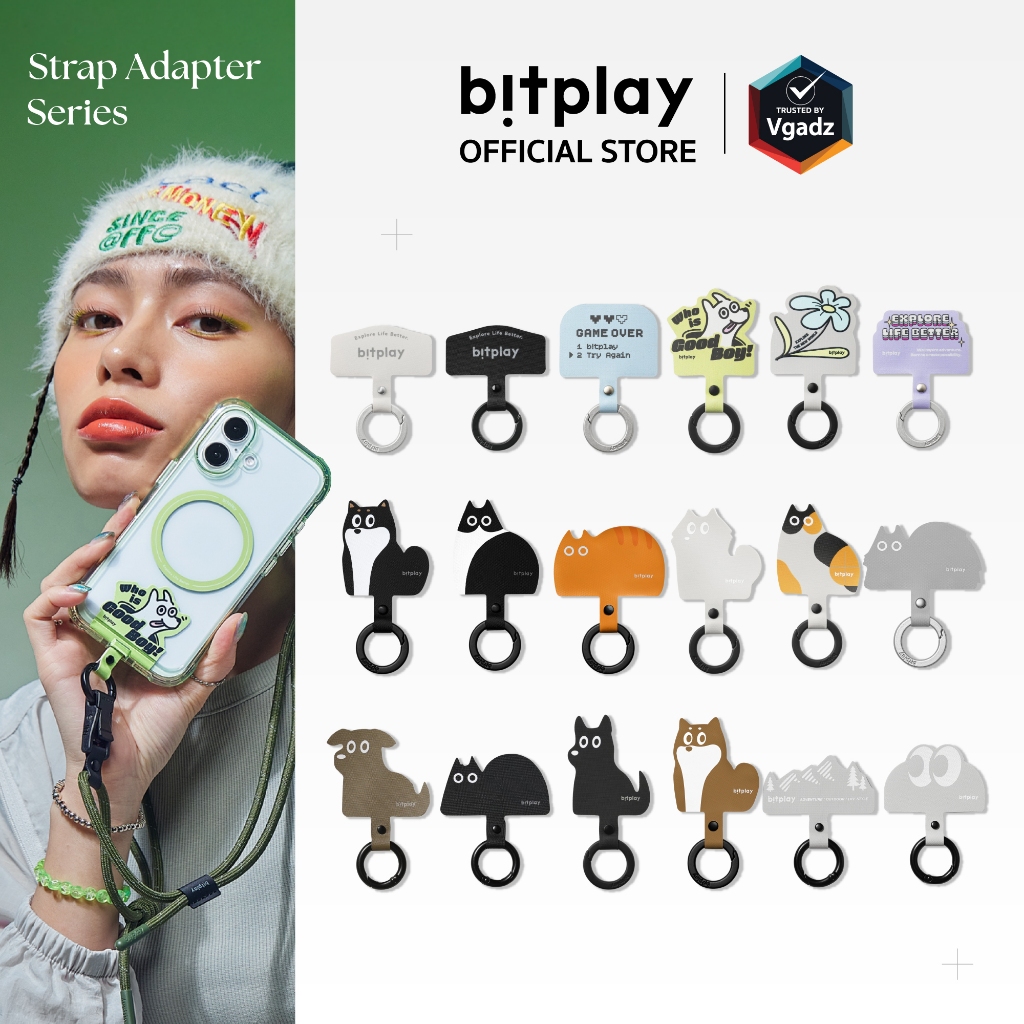 Bitplay แผ่นคล้องสายมือถือ รุ่น Phone Tether Tab