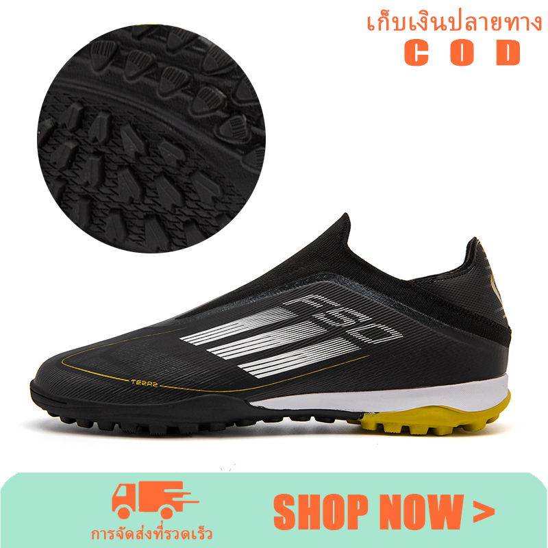 Futsal Shoes รองเท้าฟุตซอลมืออาชีพ Short Spikes Soccer Shoes Indoor TF