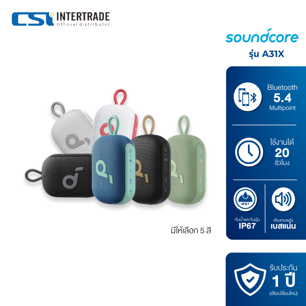 Soundcore Anker Select 4 Go Bluetooth Speaker ลําโพง บลูทูธ ลําโพงพกพา