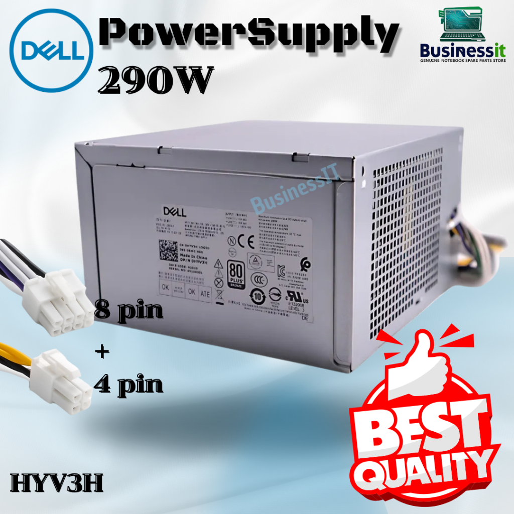 Power Supply DELL PowerEdge T20 T30 HYV3H 290W HU290AM-00 HU290AM