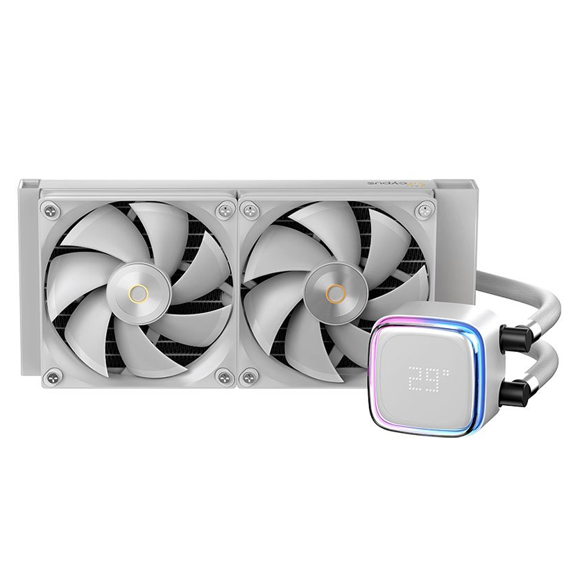OCYPUS IOTA L24 WHITE 240mm With Digital Display ARGB AIO Liquid CPU Cooler
