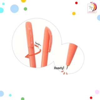 QUANTUM (ควอนตัม) ปากกาลูกลื่น ปากกา รุ่น TWIST ขนาดหัว 0.5 มม. หมึกน้ำเงิน ( 50 ด้าม / กระปุก คละสี )
