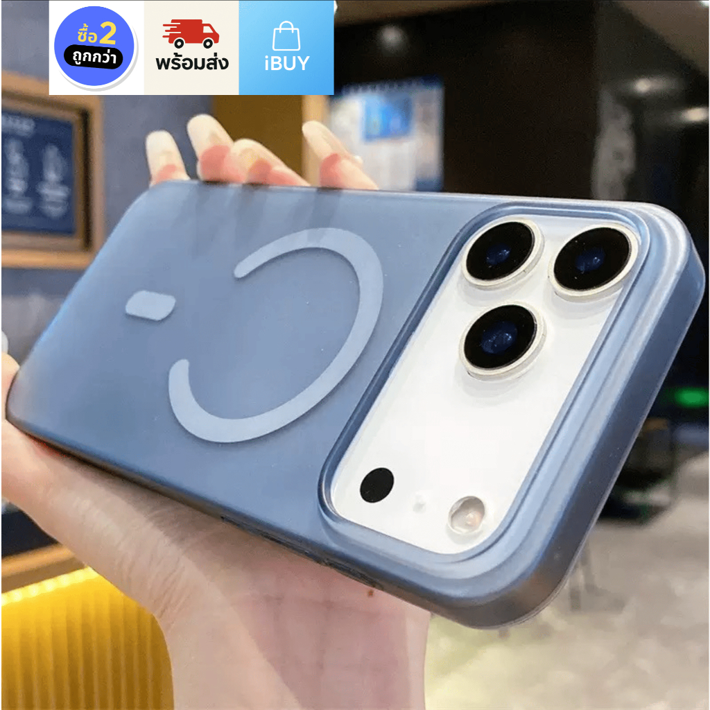 เคสสำหรับ iphone 17Pro 17Promax C3 เคสใส หลากสี กันกระแทก มีวงแหวนแม่เหล็ก