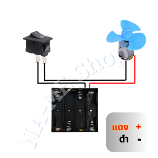 ชุดมอเตอร์ DC สำหรับโครงงานนักเรียน มอเตอร์-ใบพัดลม DIY