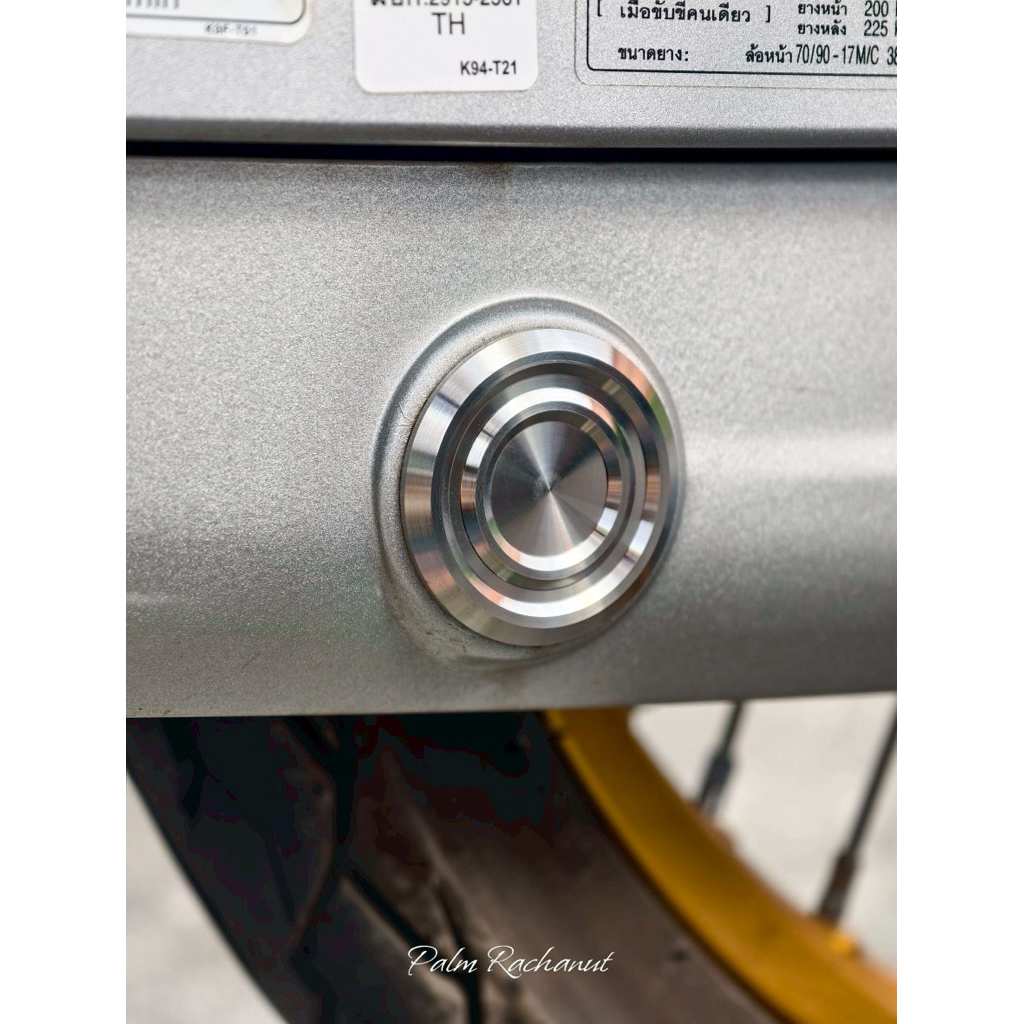 อุดบังโซ่เลส ร่องลึก Wave.Drieam ทุกรุ่น พร้อมโอริง เลสเงิน. เรียบหรูดูดีงานกลึงมือสแตนเลสแท้ - รูปที่ 2