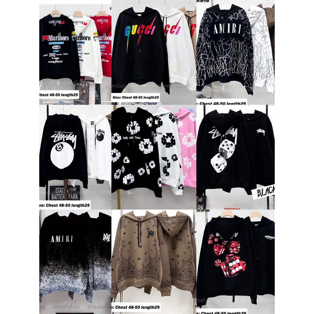 เสื้อฮู้ดแขนยาวงานเกรดดีฟรีไซร์ใส่ได้44-48