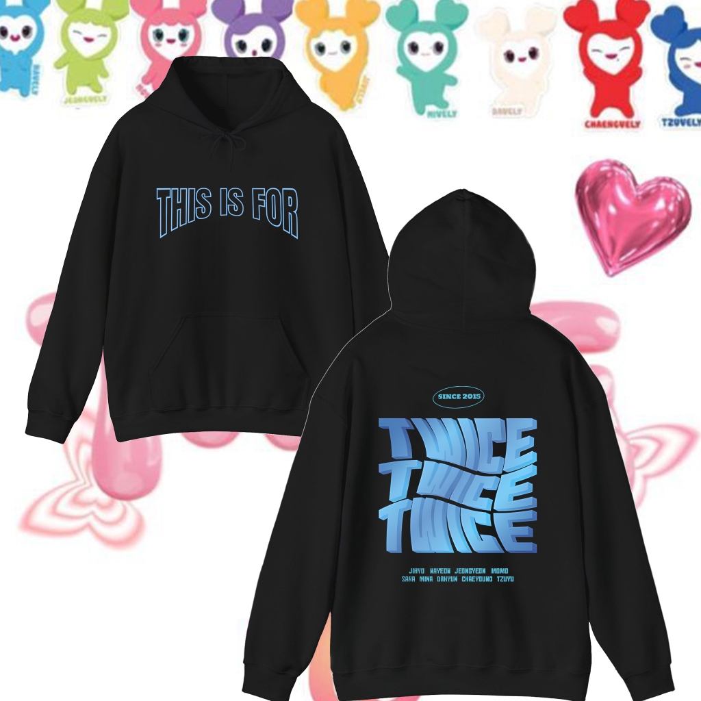 เสื้อฮู้ด Twice This Is For World Tour Hoodies Twice Enemy เสื้อฮู้ด Twice World Tour 2025 ระบายอากา