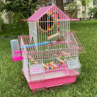 【ซื้อ1แถม8】Cage กรงนก ลวดหนา กรงสัตว์เลี้ยง กรงชูก้า กรงกระรอก พับได้ พกพาสะดวก กรงนกแก้ว กรงนกขนาดใหญ่