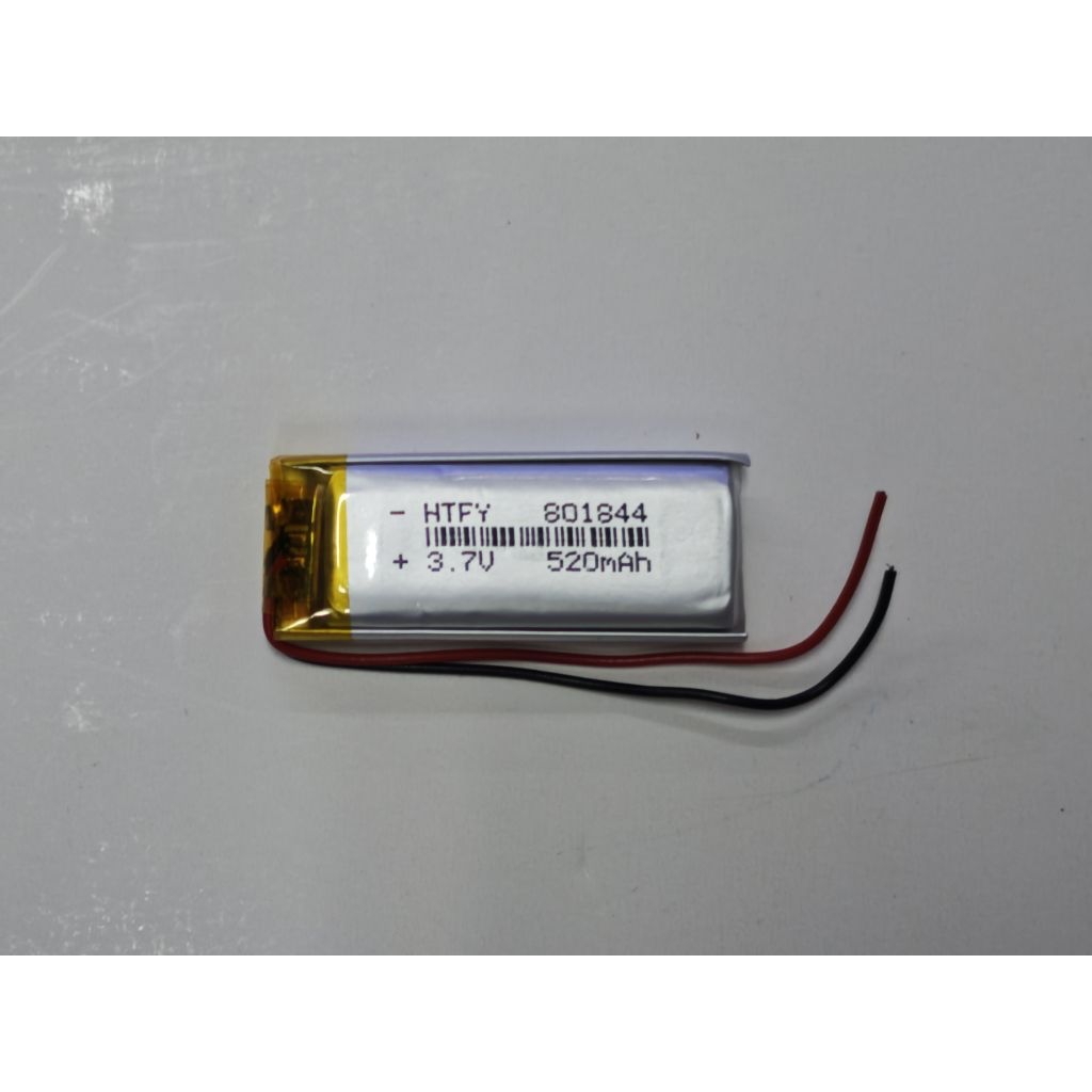 แบตเตอรี่3.7v 520mah.（801844）