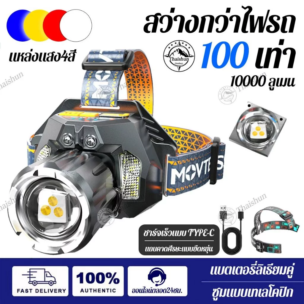 ไฟฉายคาดหัว LED Thaishun