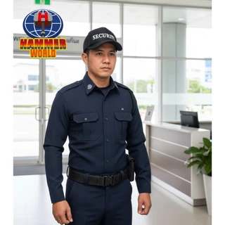 หมวก รปภ หมวกแก๊ปตาข่าย SECURITY