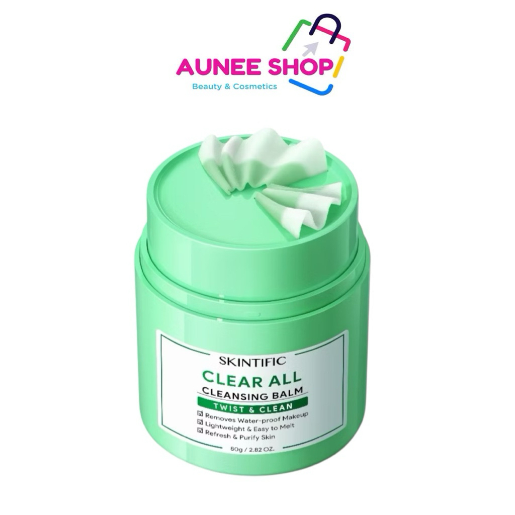 ส่งฟรี/มีไลฟ์ (1ชิ้น)【NEW】SKINTIFIC Clear All Cleaning Balm Twist&Clean 30s Makeup Offไม่ระคายเคือง 