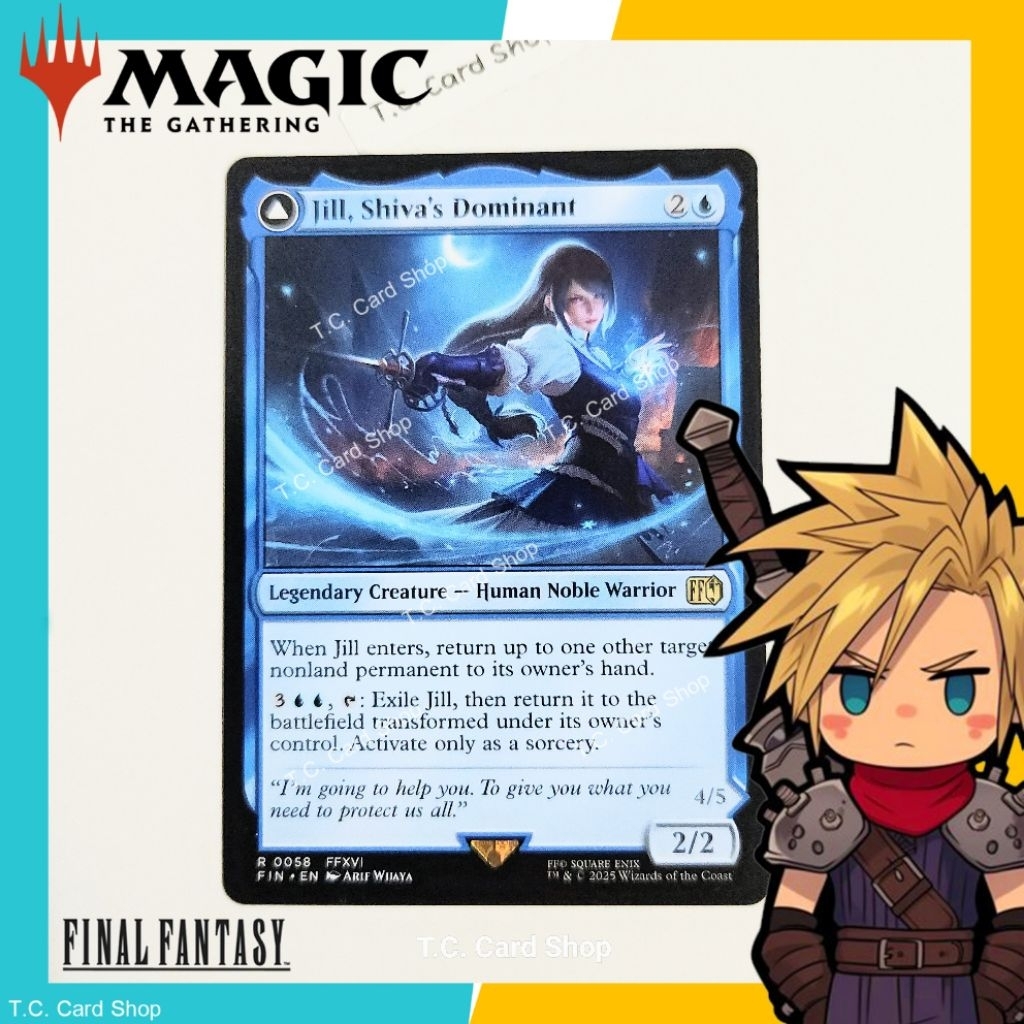 Jill, Shiva's Dominant - R0058 FFXVI (Goldstamp) - Final Fantasy - Magic the Gathering (MTG) (FIN)