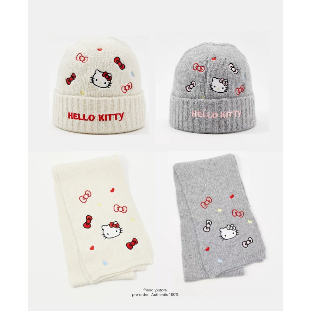 (pre-order) Sanfu x Hello Kitty บีนนี่&ผ้าพันคอ ของแท้