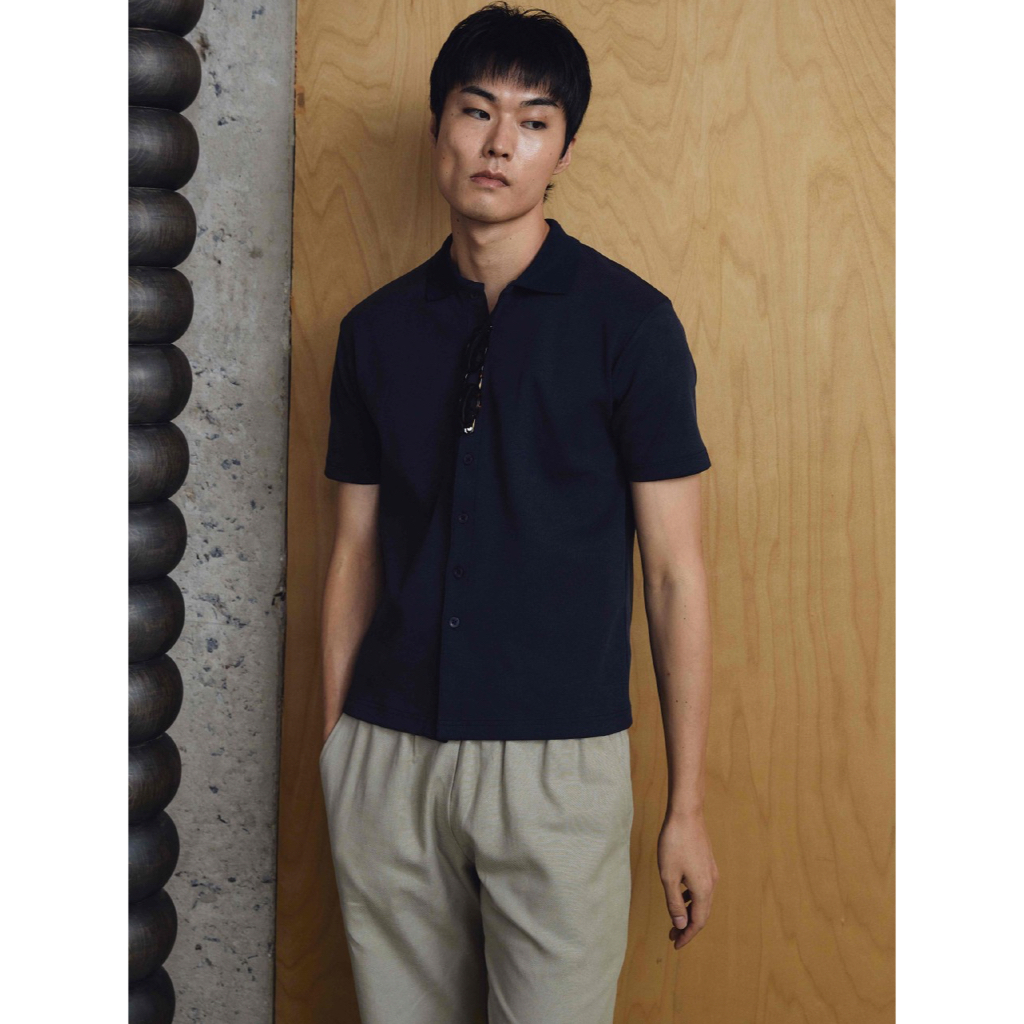 Pmith - Marcel Buttoned up shirt - Navy Blue
