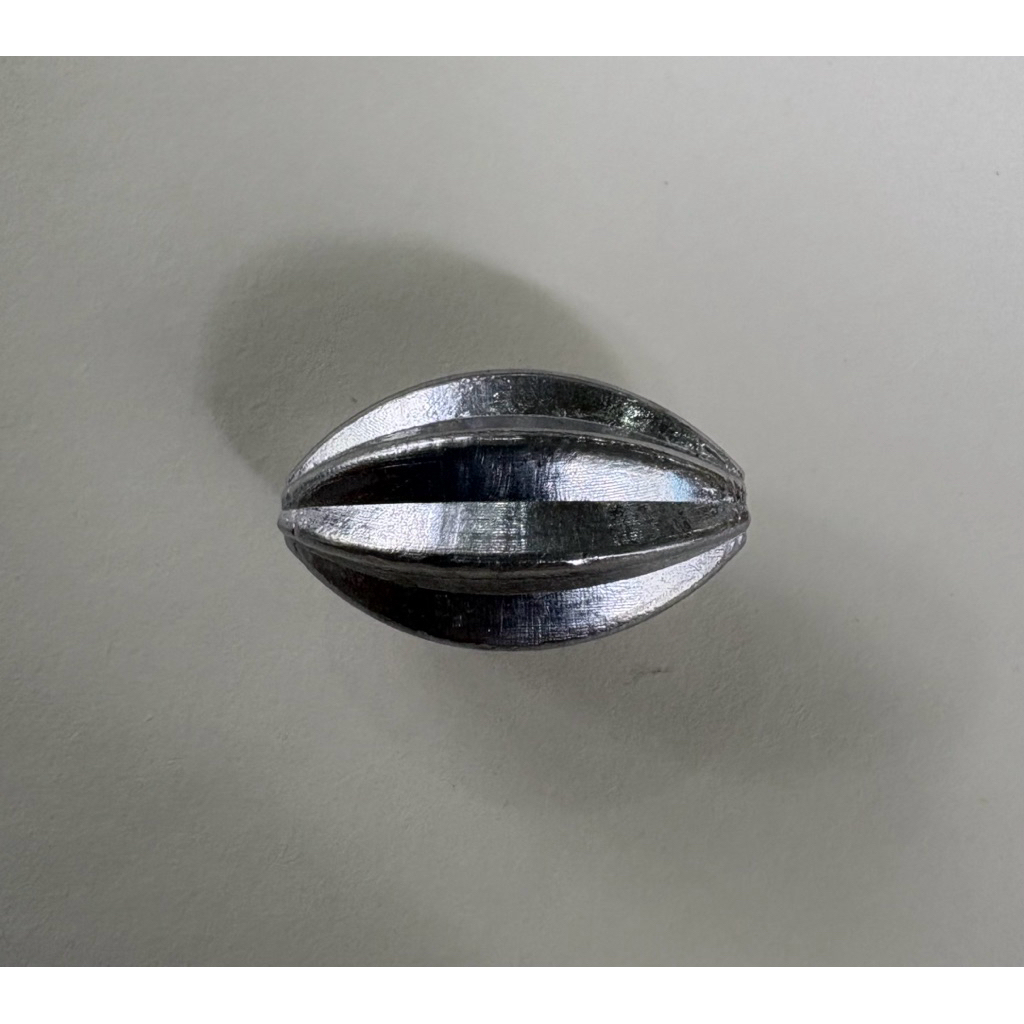 ตะกั่วตกปลา ตะกั่วรักบี้ ตะกั่วมะเฟือง14กรัม รู24มิล - รูปที่ 3