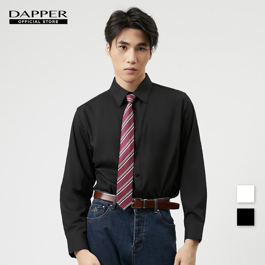 DAPPER အမျိုးသားရှပ်အင်္ကျီ လက်ရှည် Cotton Blend Regular-Fit (အရောင် ၂ မျိုး) (ฺBSL/977RE)