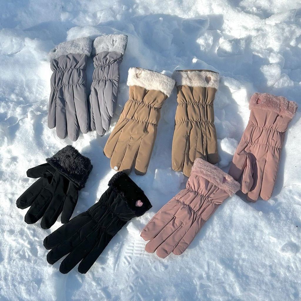 umore.made 🧤❄️ Bunnie glove ⚡️มี4สี ถุงมือกันหิมะ ด้านในบุขนกระต่ายเทียม หนาอุ่นนุ่มมาก