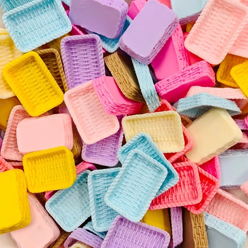 j267ถาดสีทรงสี่เหลี่ยมผืนผ้าของจิ๋วดีไอวายแพ็คละ 10 ชิ้น