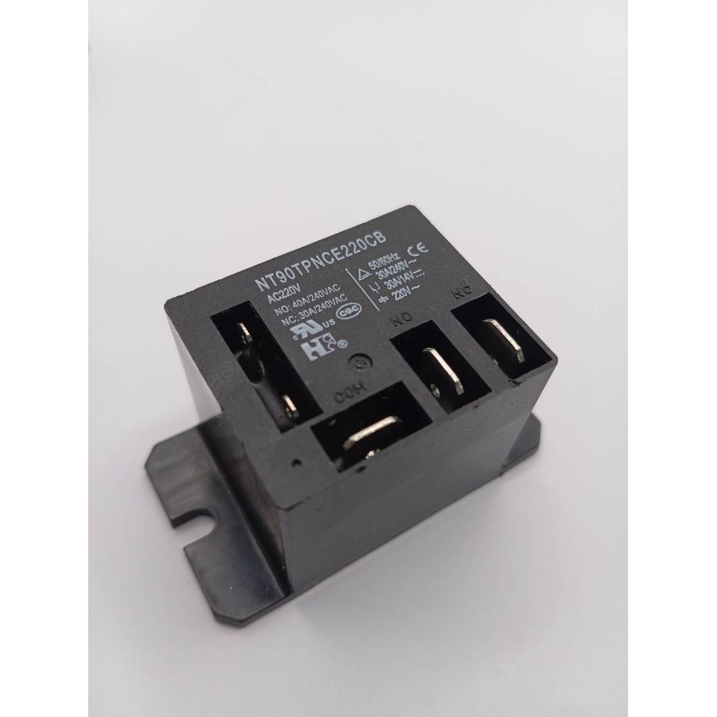 รีเลย์ (power relay) 1NO 1NC  ทนกระแส 40/30A 250VAC แบบมีรูยึด มี 12V 24V 220V สินค้าพร้อมส่ง