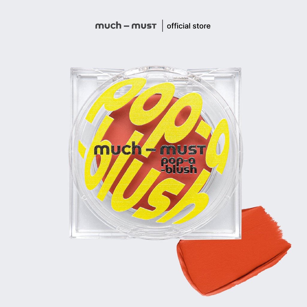 much - must pop a blush - 04 Sun melt บลัชออนเนื้อครีม เกลี่ยง่าย ติดทน เหมาะกับสาววอร์มโทน