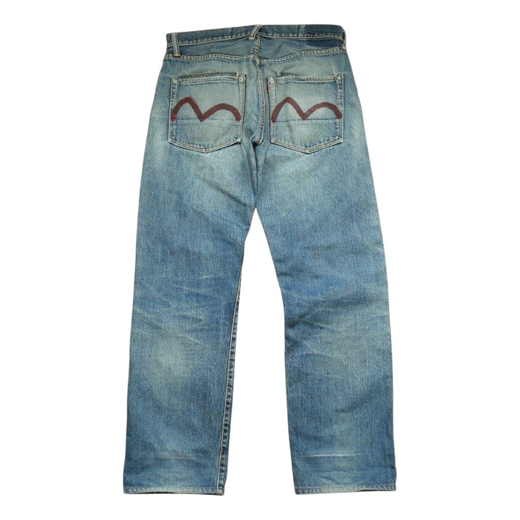 กางเกงยีนส์ Vtg Evisu ริมแดง