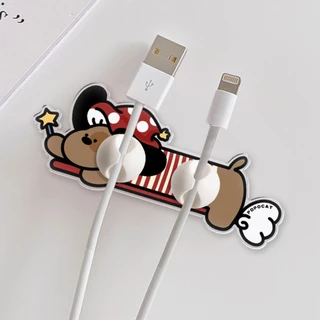 🐶 ที่เก็บสายชาร์จ สายเคเบิล แบบตั้งโต๊ะ Kitchen Cable Plug Hookไม่ต้องเจาะรู จัดระเบียบสายชราจ