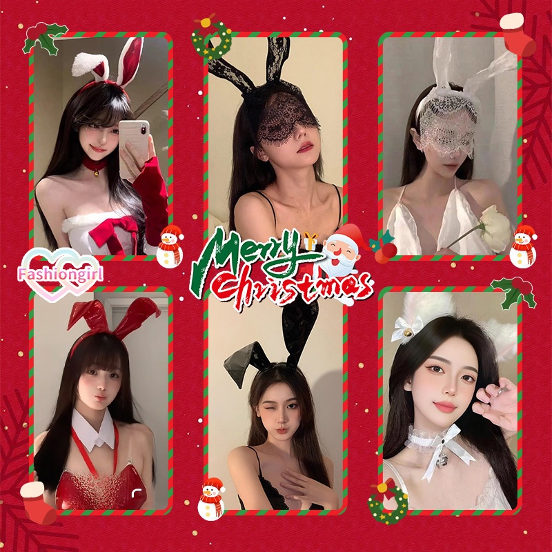 Fashion girl🎀🎀คริสต์มาส เครื่องประดับผมแฟชั่น cosplay ที่คาดผมหูกระต่าย หลายสไตล์ ราคาถูกที่สุด ส่งไวจากไทย