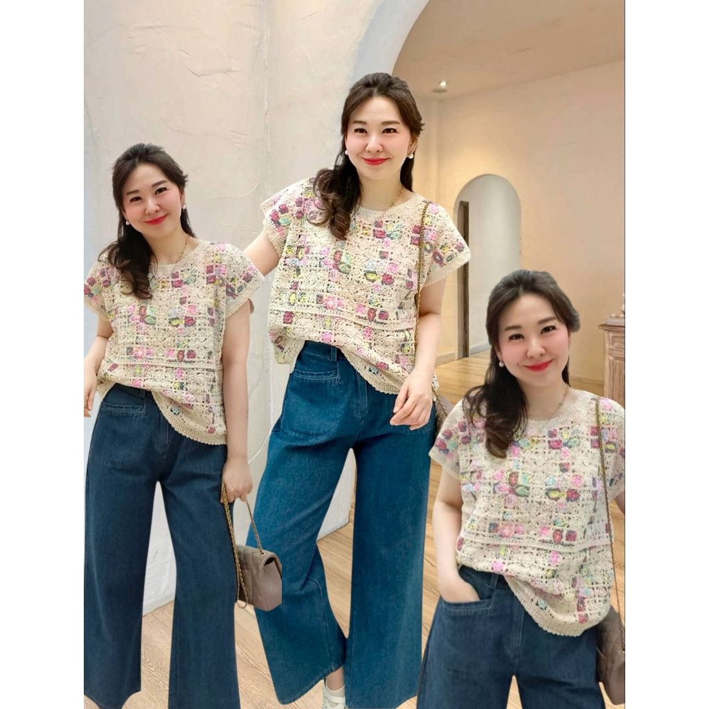 *ขายดี พร้อมส่ง* เสื้อถักMelodyงานถักลายสวยพรีเมี่ยม