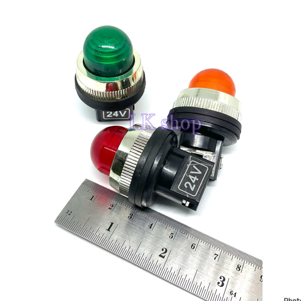 ไฟโชว์ คอ30มิล TPNR-30 ไฟ24VDC เขียว แดง เหลือง แลมป์ Lamp พร้อมส่ง