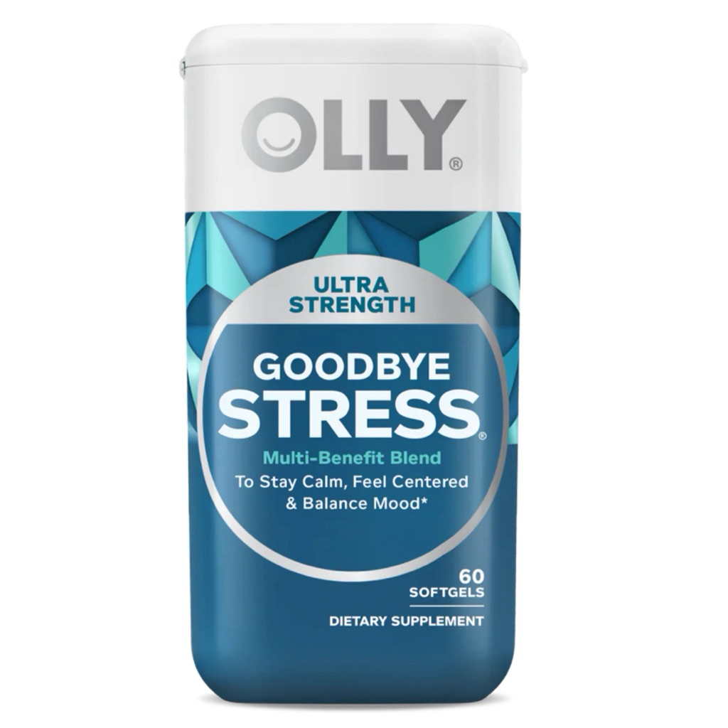 [ OLLY ]❇️ULTRA STRENGTH GOODBYE STRESS ( MULTI-BENEFIT BLEND )(  60 ซอฟ์ทเจล )