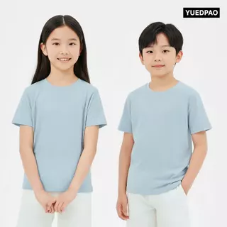 Yuedpao Ultrasoft Kids (14 สีใหม่) เสื้อยืดเด็ก สีพื้น สไตล์มินิมอล สัมผัสเบาสบาย ไม่ย้วย ไม่หด ไม่ต้องรีด